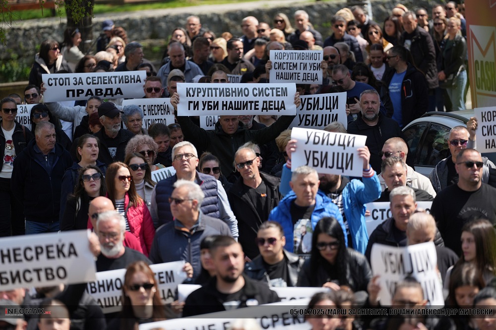Семејствата на жртвите од 'Пулс' повторно на улица – осми протестен „Марш за ангелите“